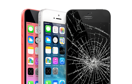 iphone 5s 5c cracked screen